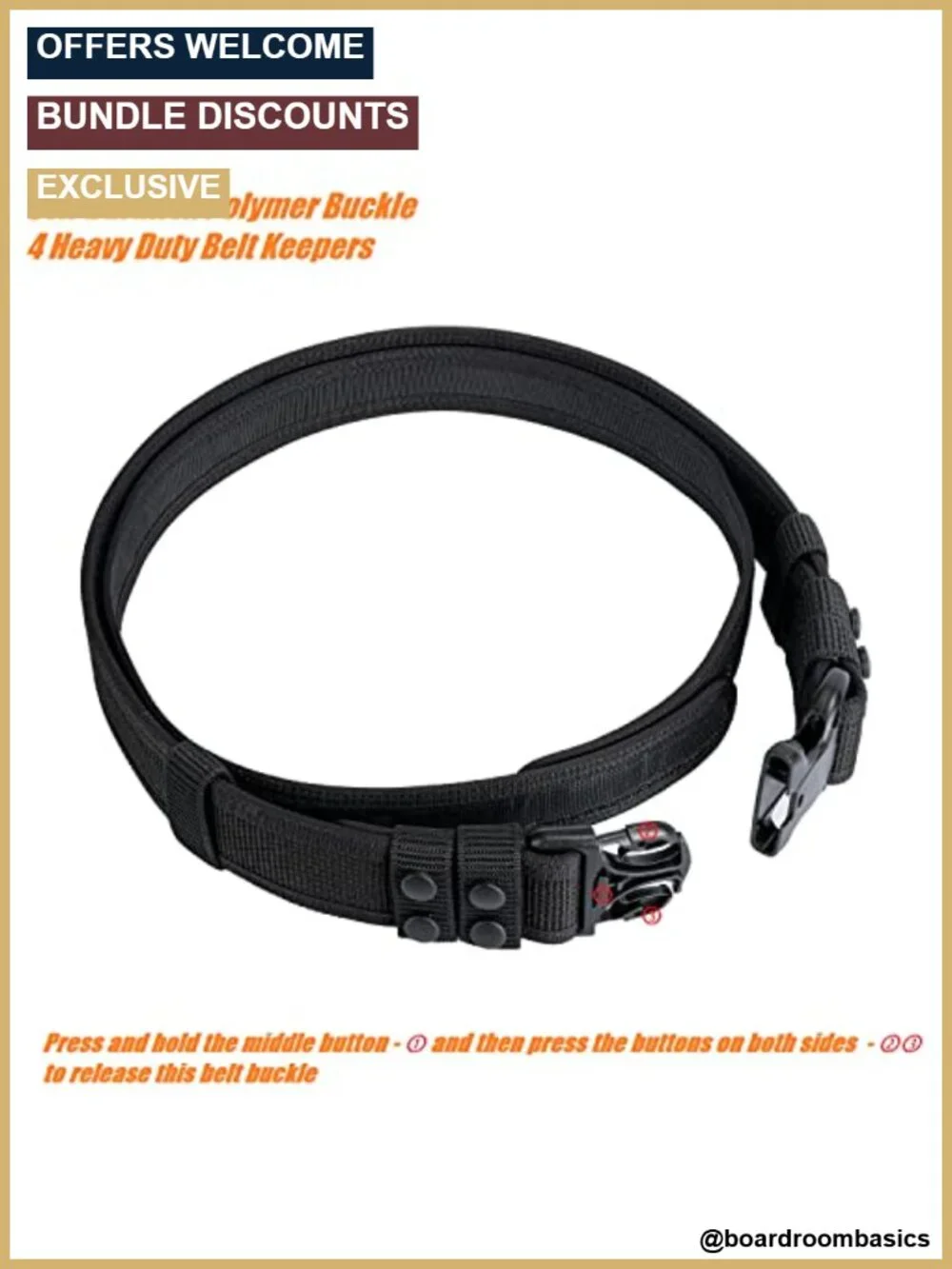 Tactical Duty Belt Police Security 2